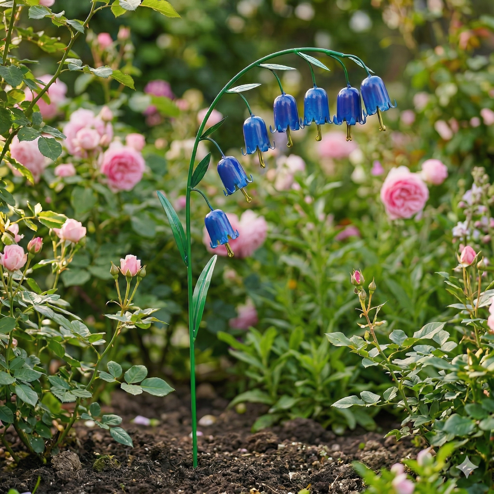 Handcrafted Bluebell Metal Garden Stake – Decorative Floral Yard Art for Garden, Patio & Lawn