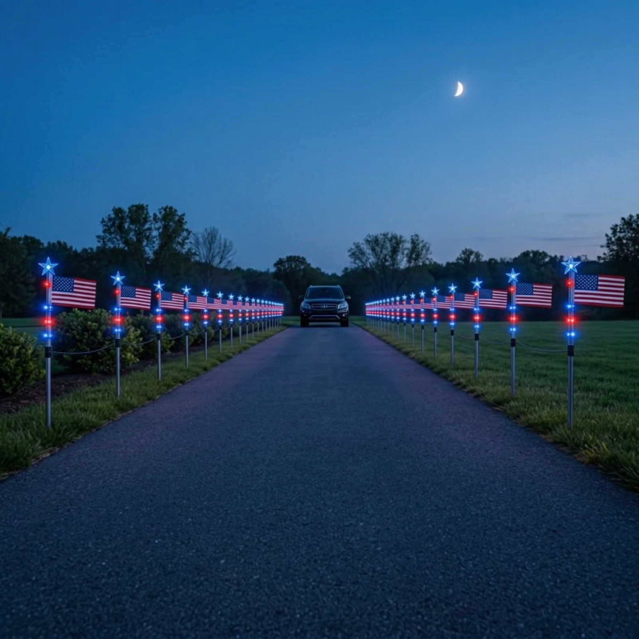 Light Up Your Yard with Patriotic Pride