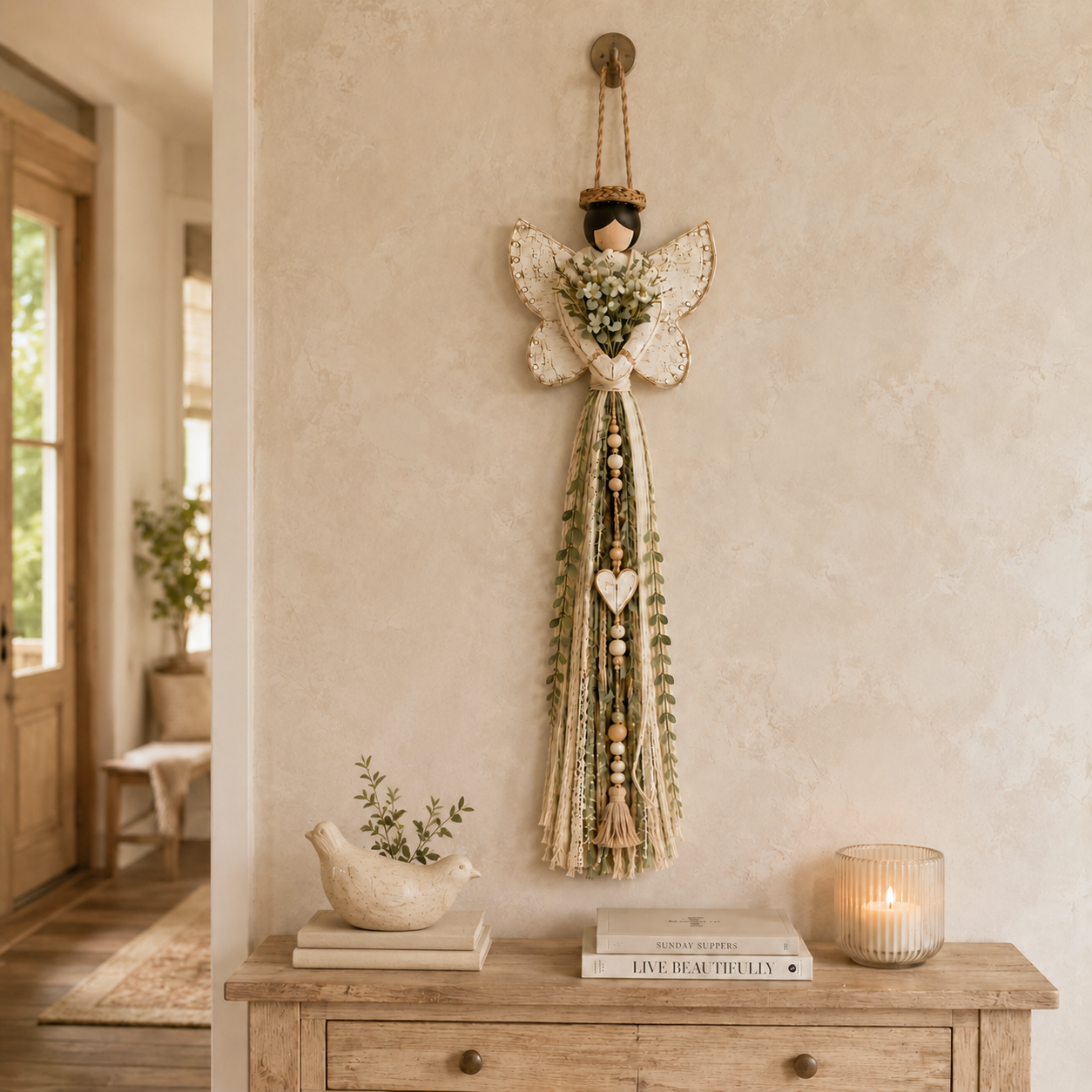 Grace In Bloom Angel Wall Hanging