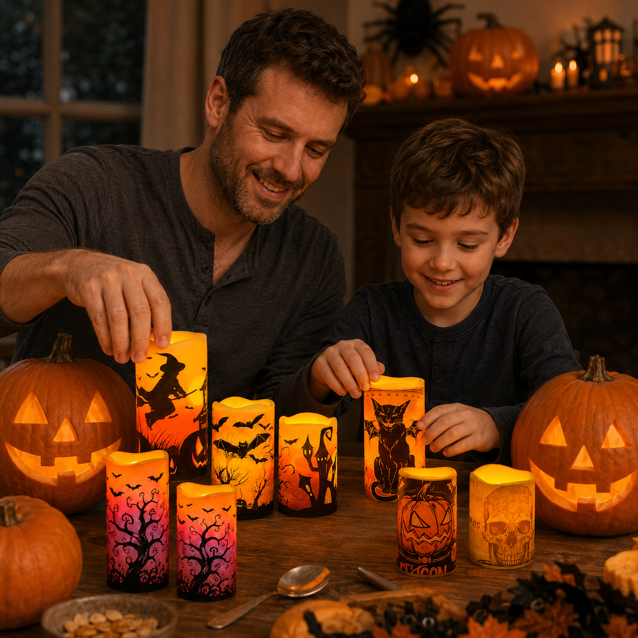 Halloween EmberGlow Candle Set