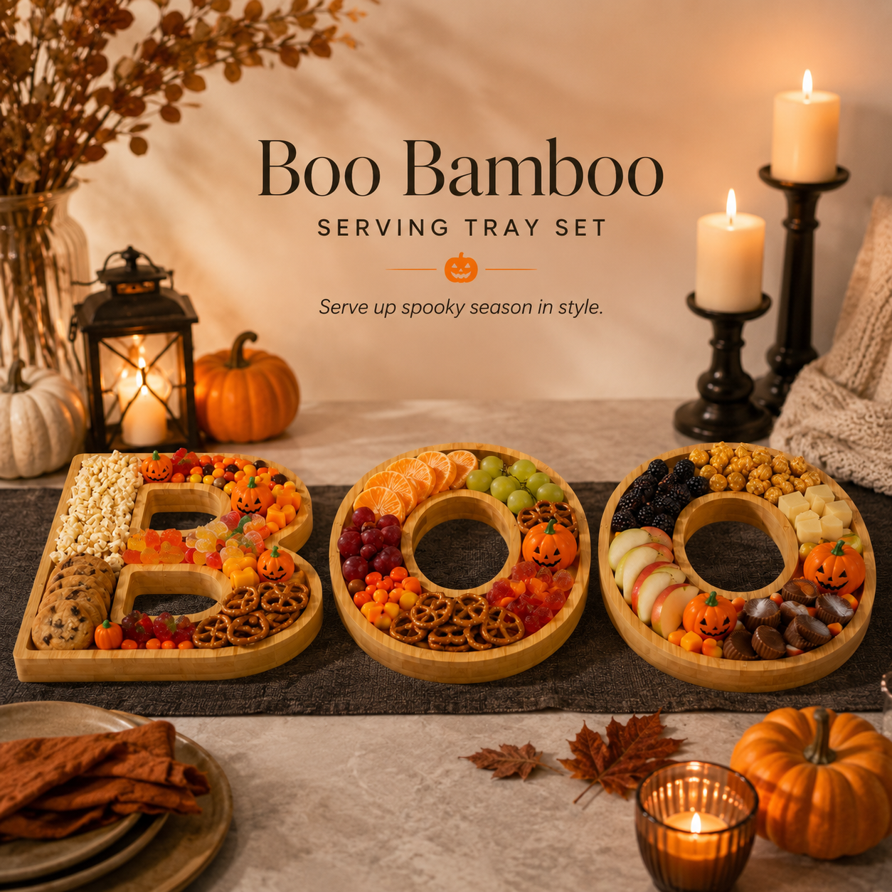 The BOO Bamboo Entertaining Board Trio