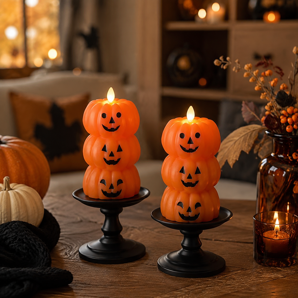Enchanted Pumpkin Glow — Set Of 2