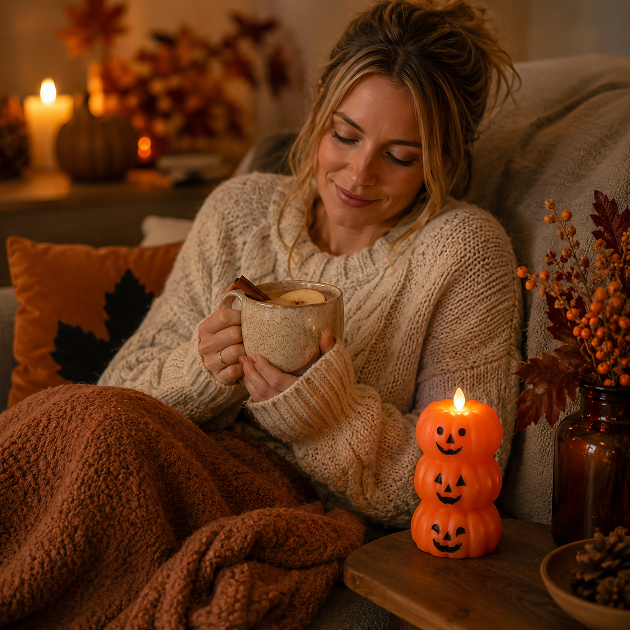 Enchanted Pumpkin Glow — Set Of 2