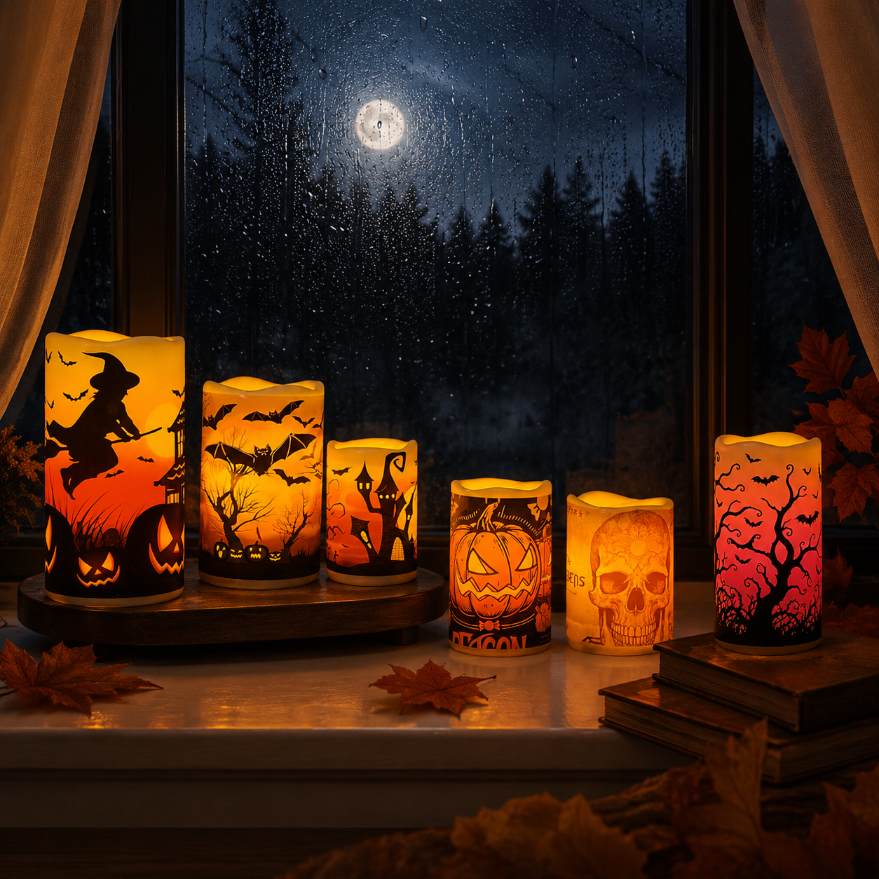 Halloween EmberGlow Candle Set