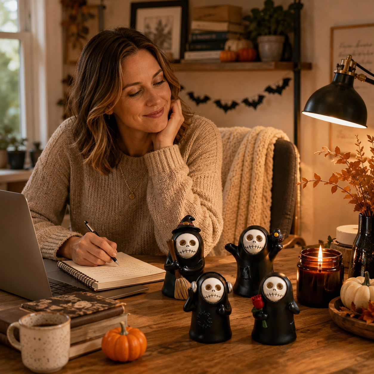 Whimsical Halloween Reapers – Set of 4