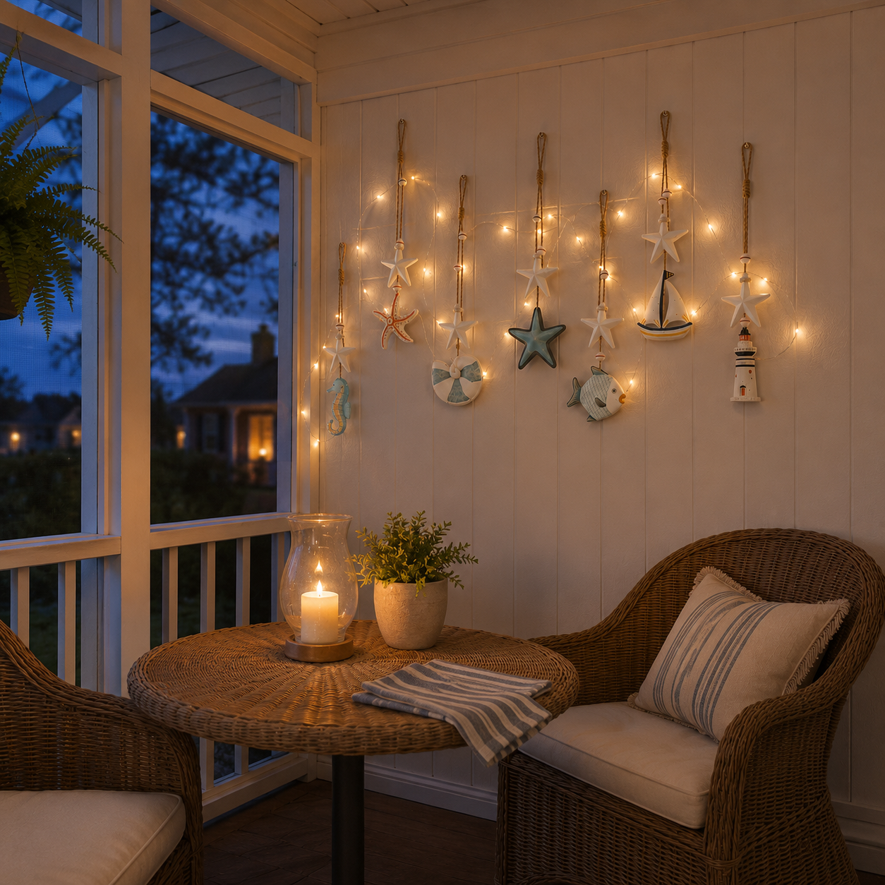 Seaside Glow Wall Hanging Set
