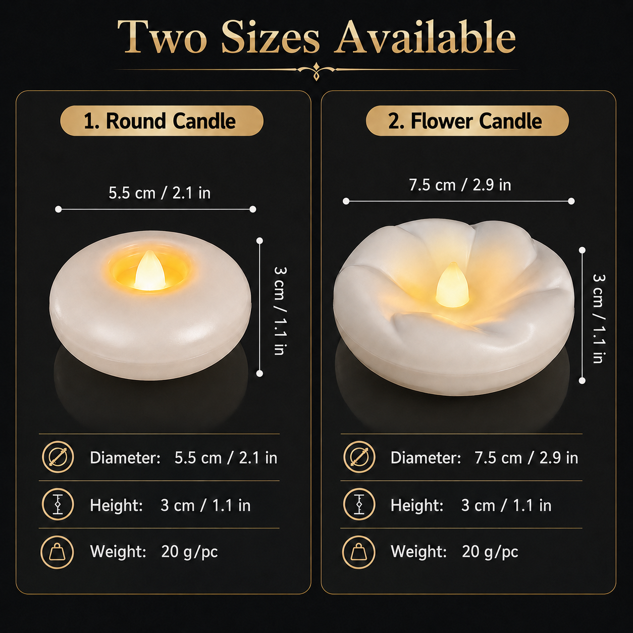 AquaGlow Floating Candle Set