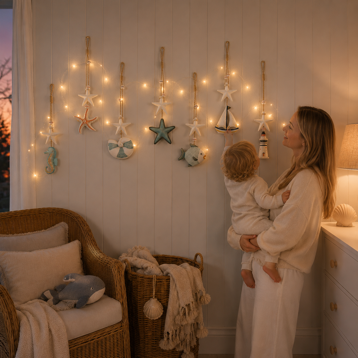 Seaside Glow Wall Hanging Set