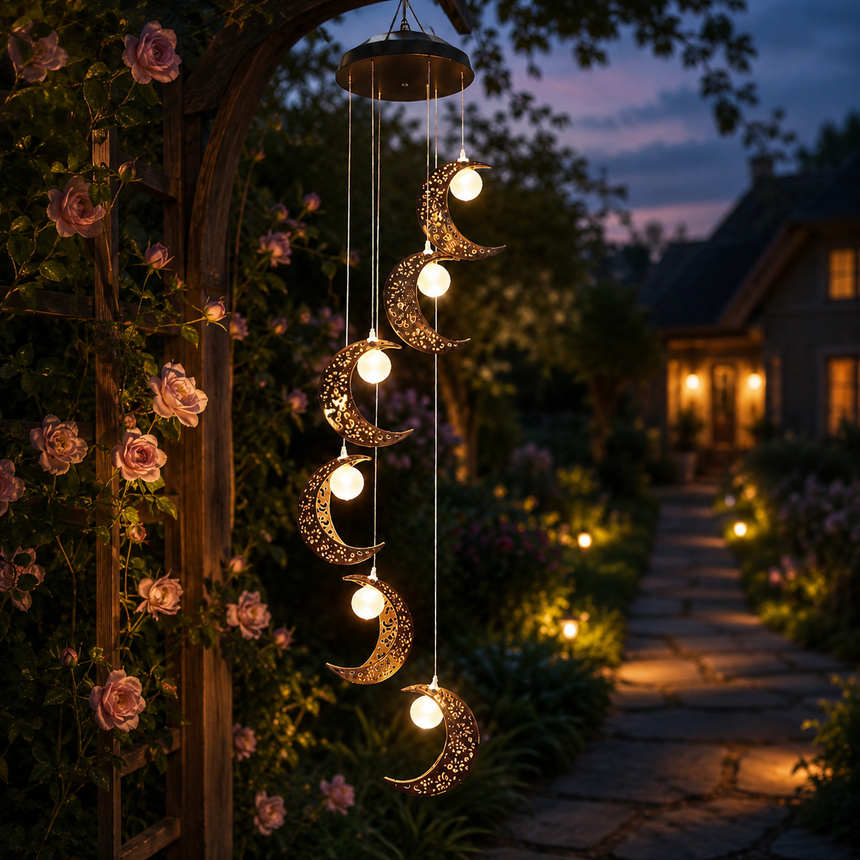 Moonlit Reverie Solar Wind Chime