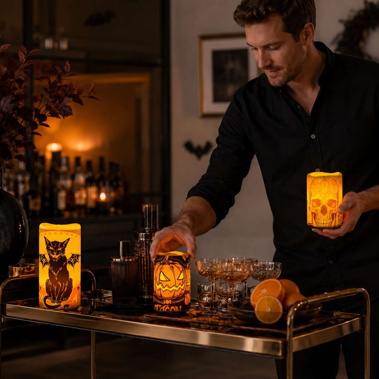 Halloween EmberGlow Candle Set