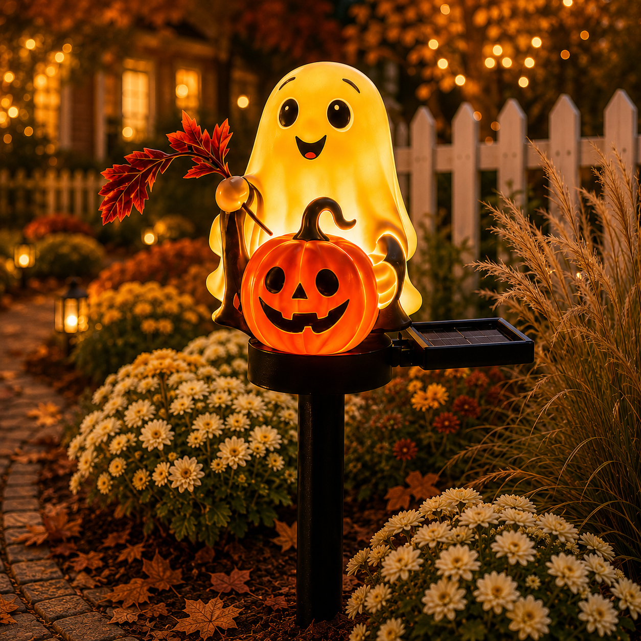 October Hollow Solar Ghost Garden Lights