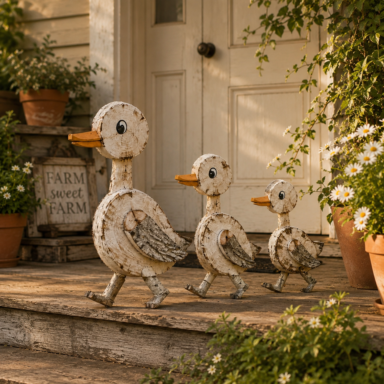 Woodland Stroll Duck Trio – Set Of 3