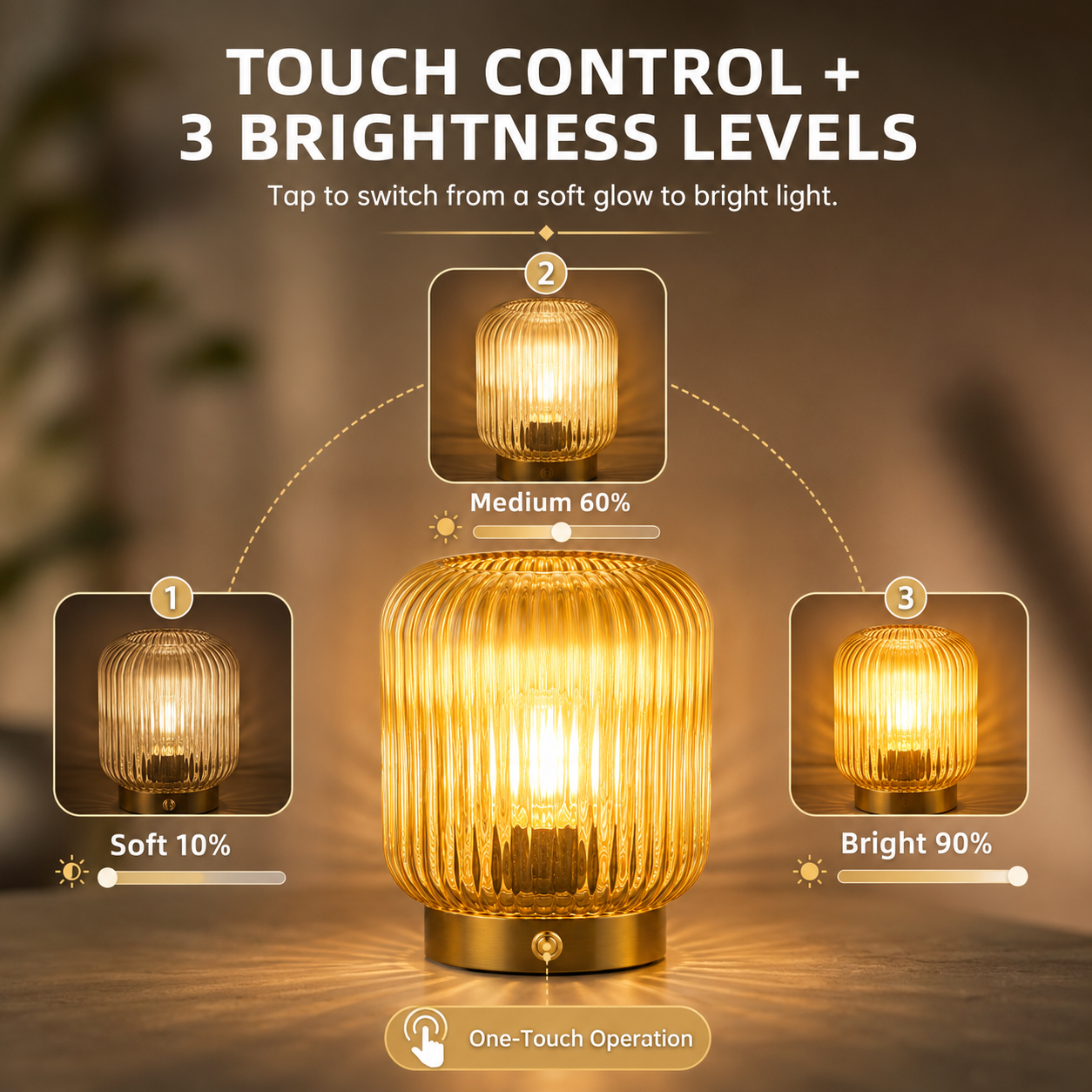 Amber Haven Glow Lamp