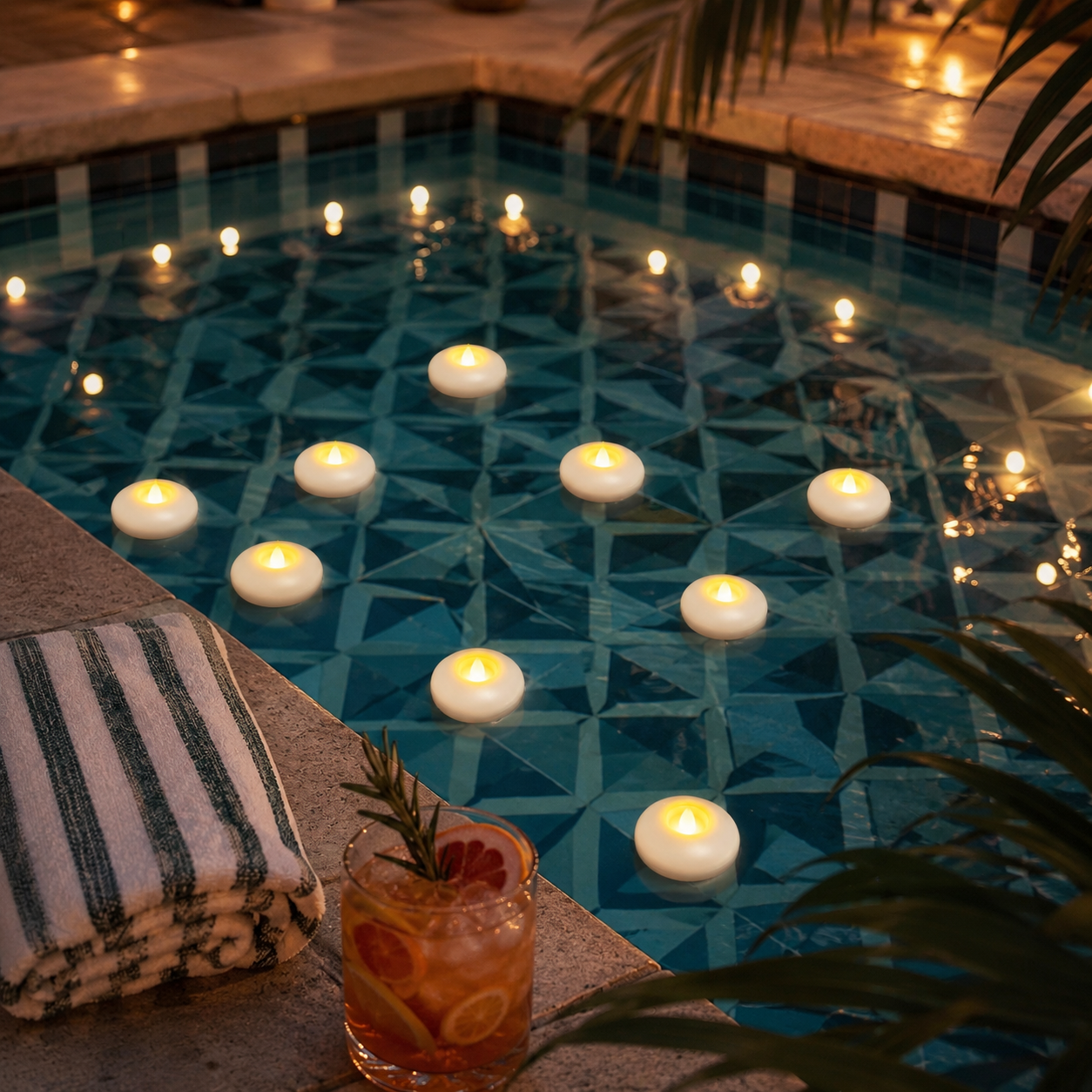 AquaGlow Floating Candle Set