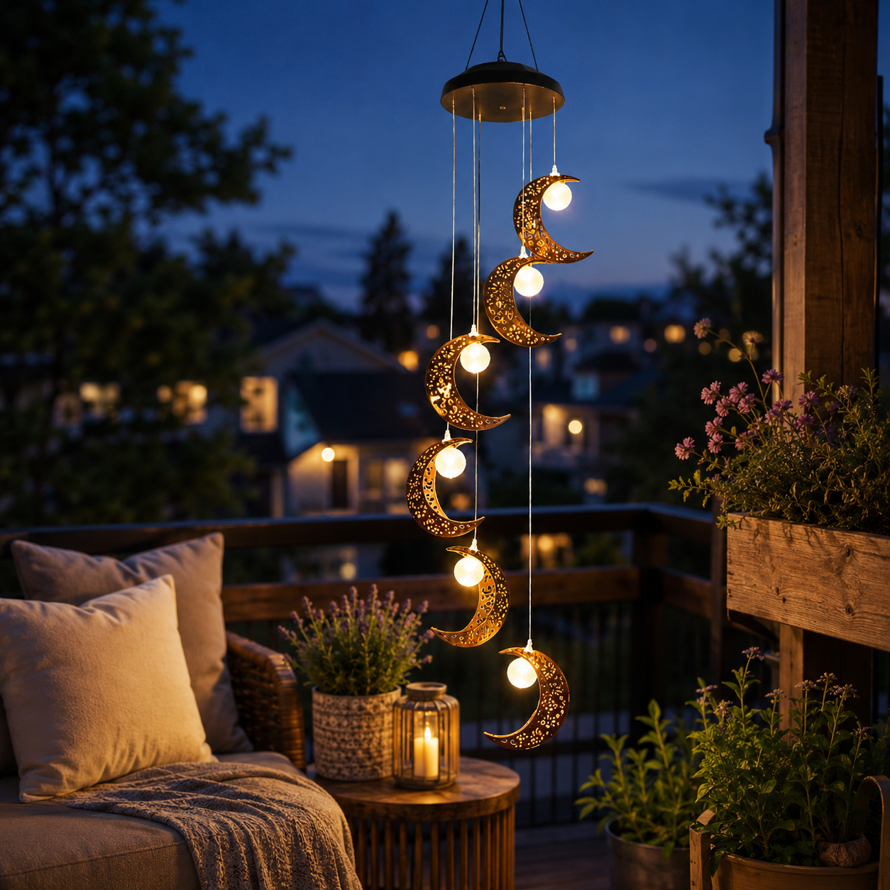 Moonlit Reverie Solar Wind Chime