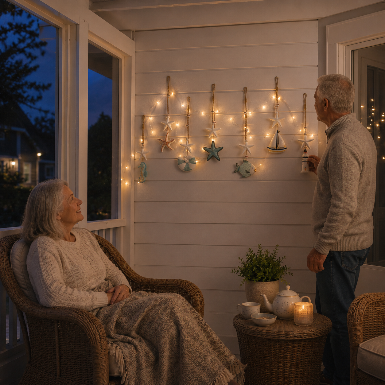 Seaside Glow Wall Hanging Set