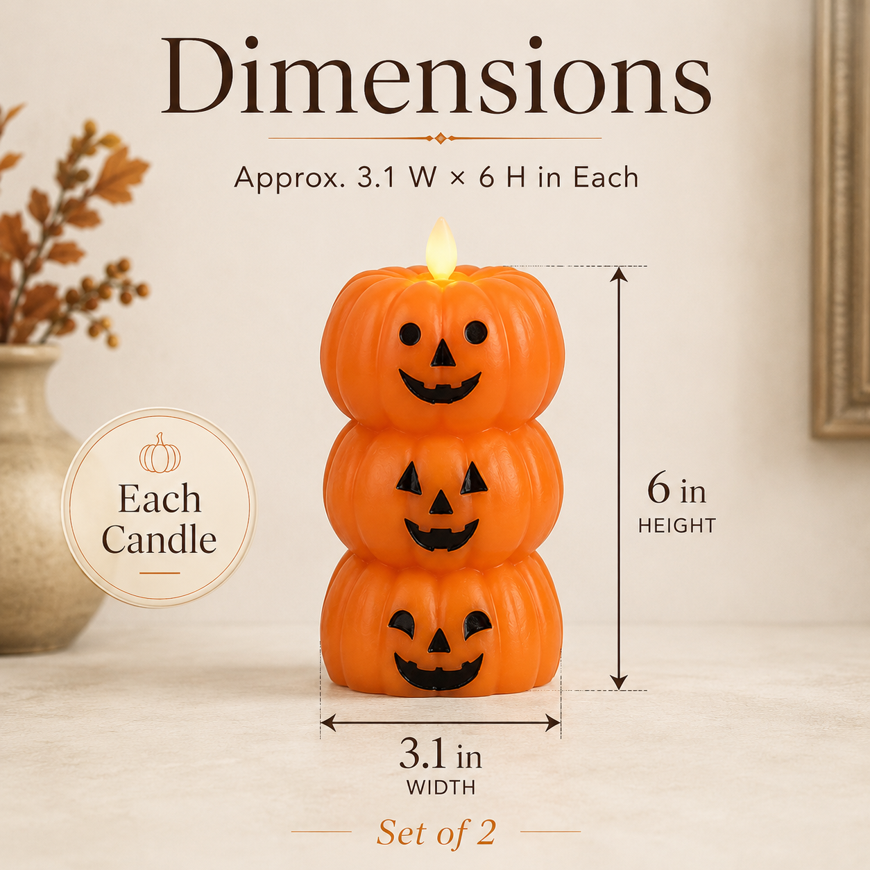 Enchanted Pumpkin Glow — Set Of 2