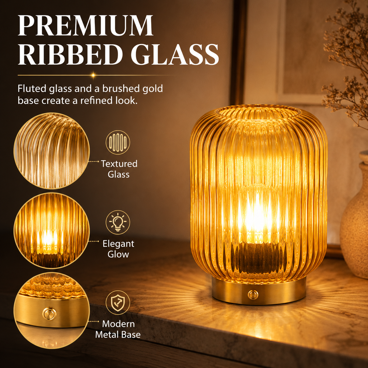 Amber Haven Glow Lamp