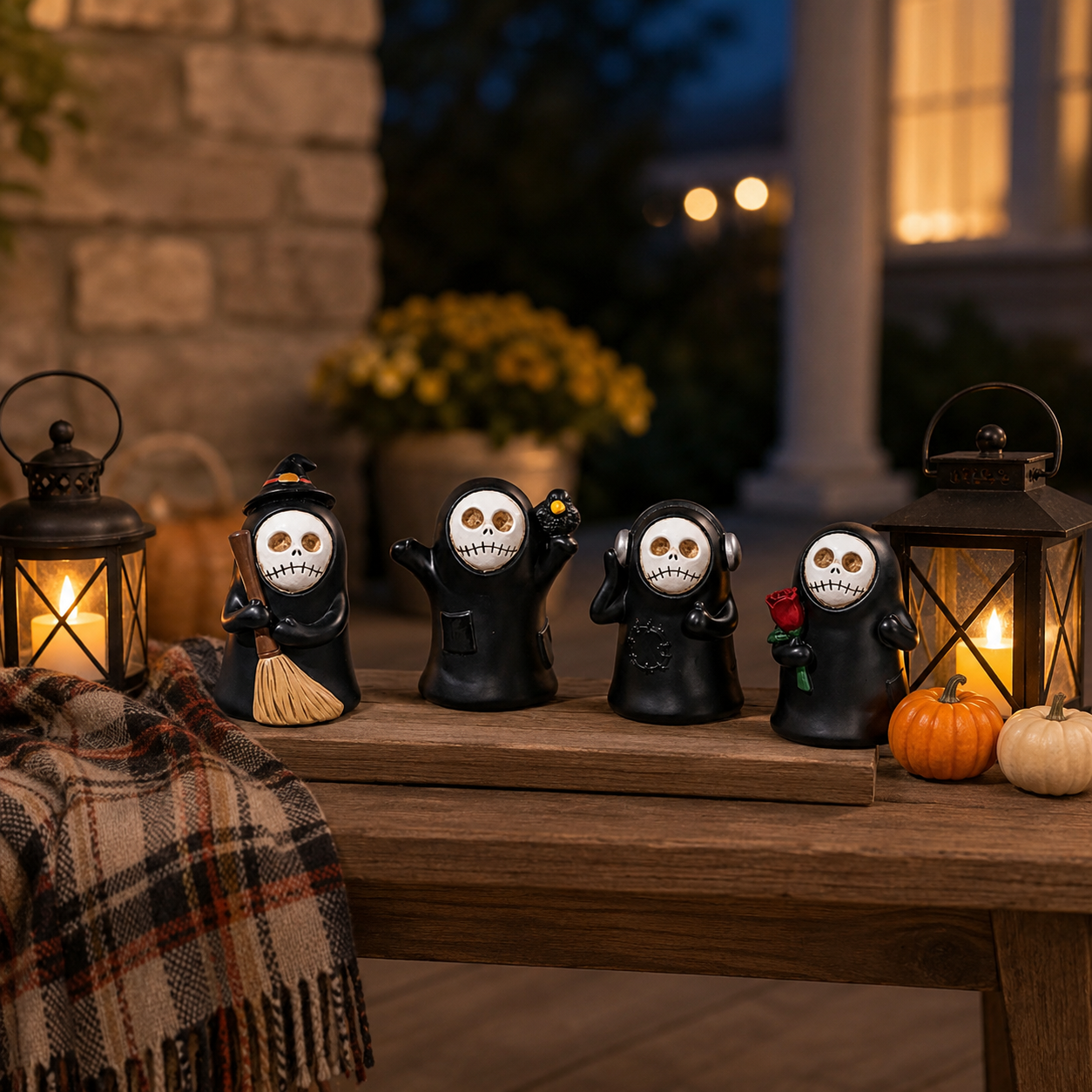 Whimsical Halloween Reapers – Set of 4