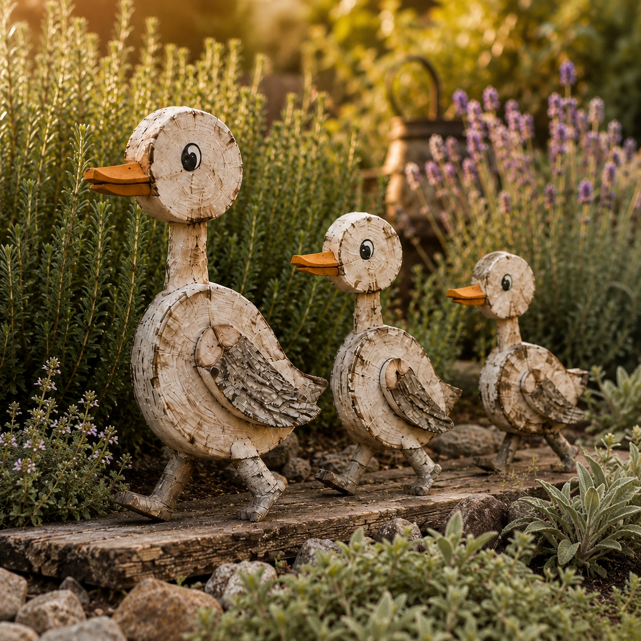 Woodland Stroll Duck Trio – Set Of 3