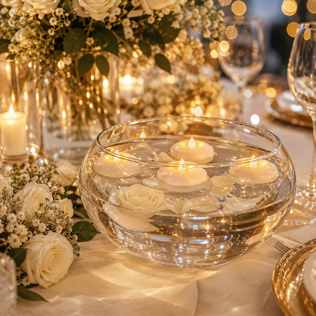 AquaGlow Floating Candle Set