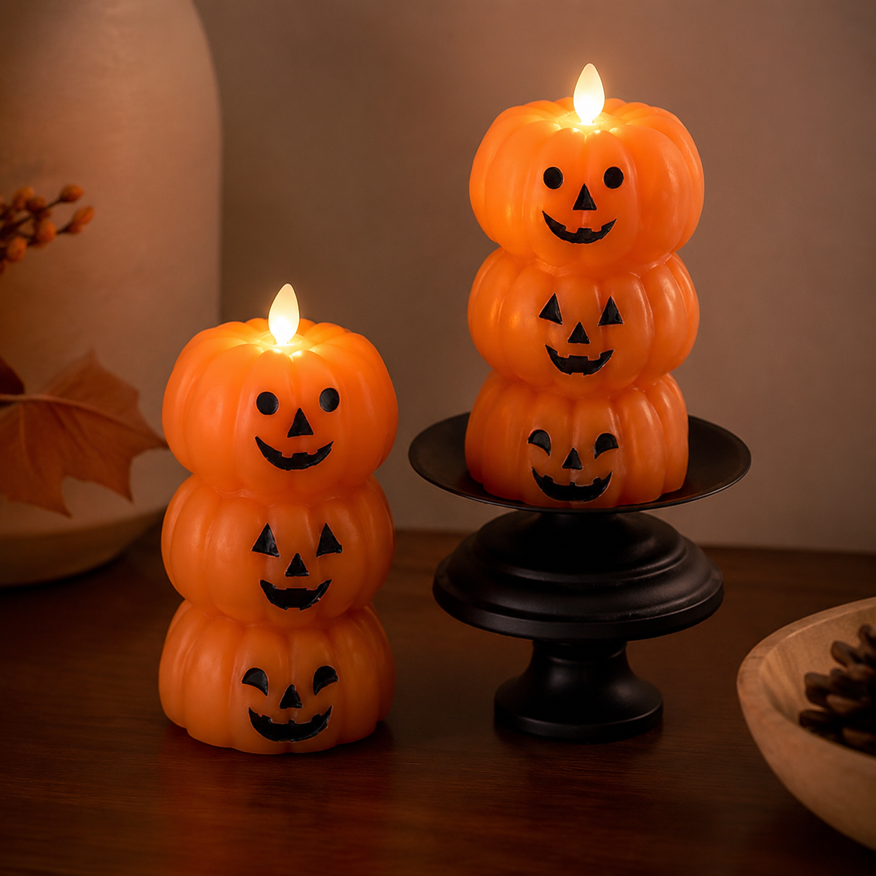 Enchanted Pumpkin Glow — Set Of 2