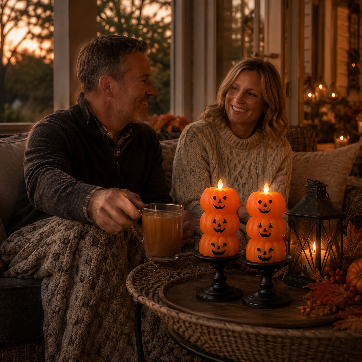Enchanted Pumpkin Glow — Set Of 2