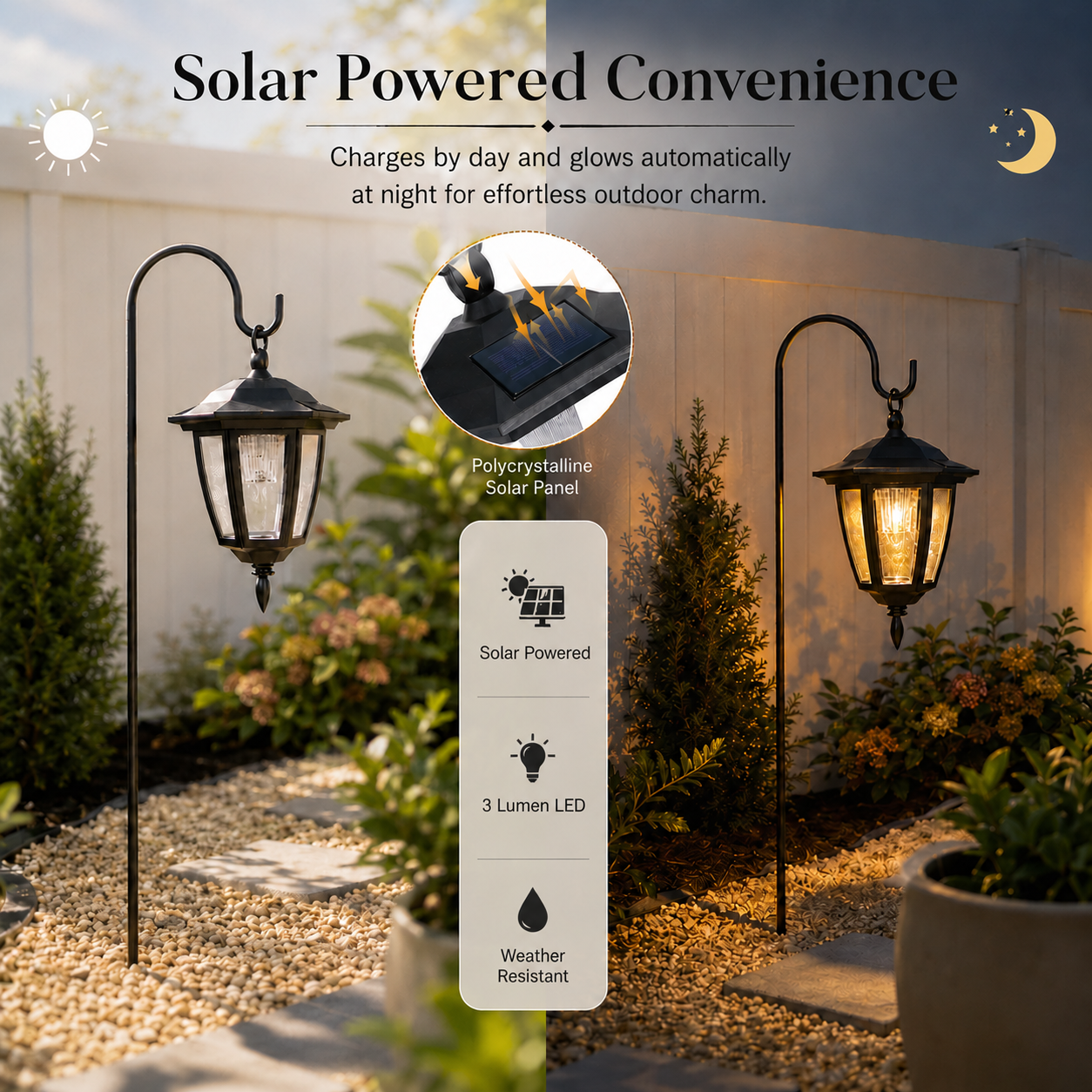Vintage Solar Garden Lantern
