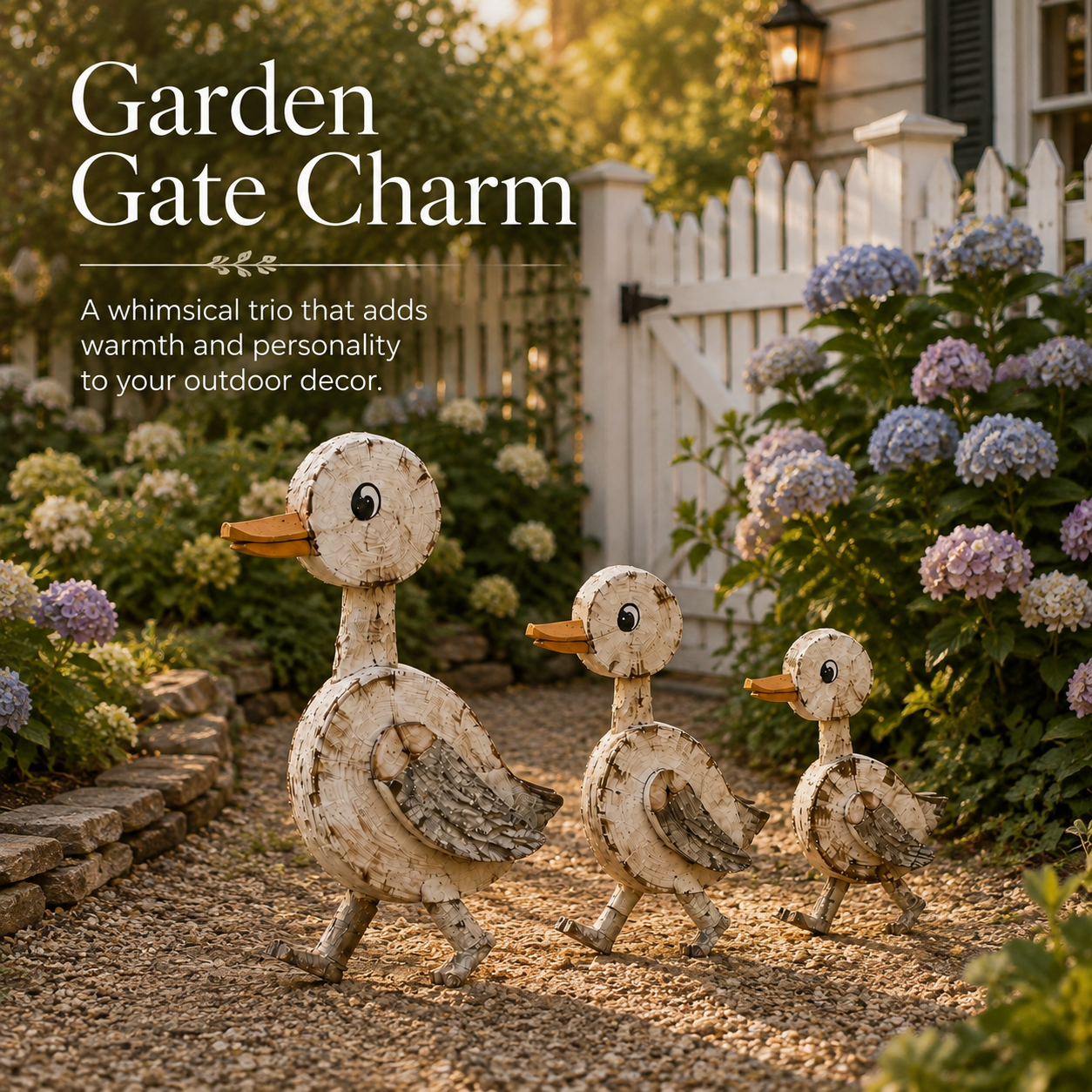 Woodland Stroll Duck Trio – Set Of 3