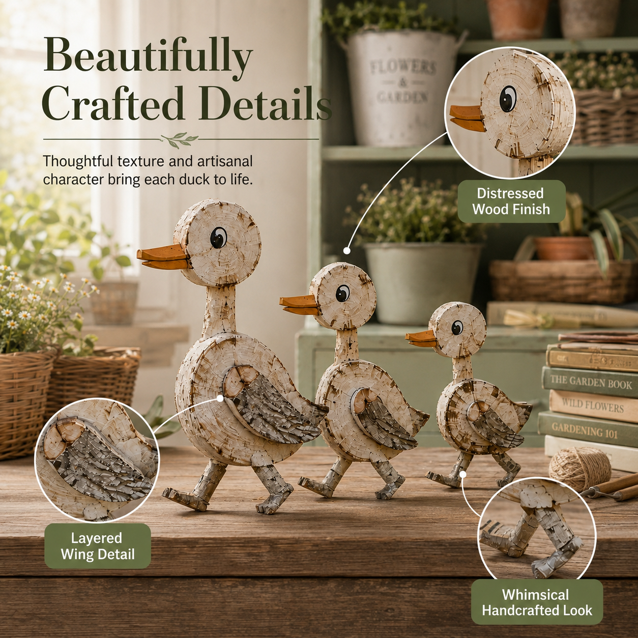 Woodland Stroll Duck Trio – Set Of 3