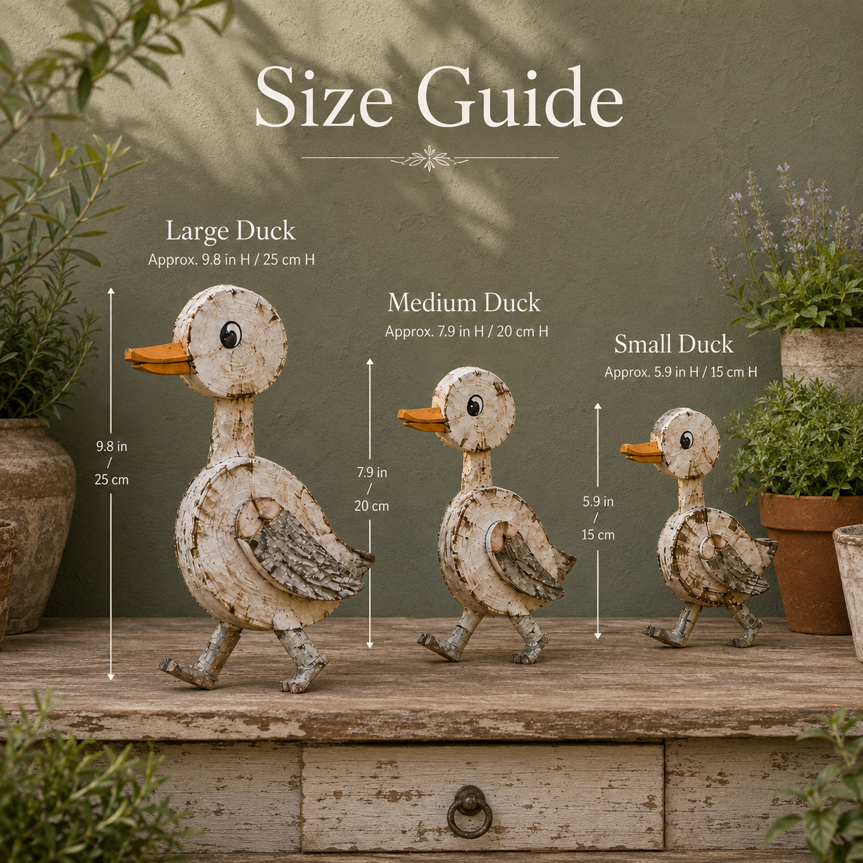 Woodland Stroll Duck Trio – Set Of 3