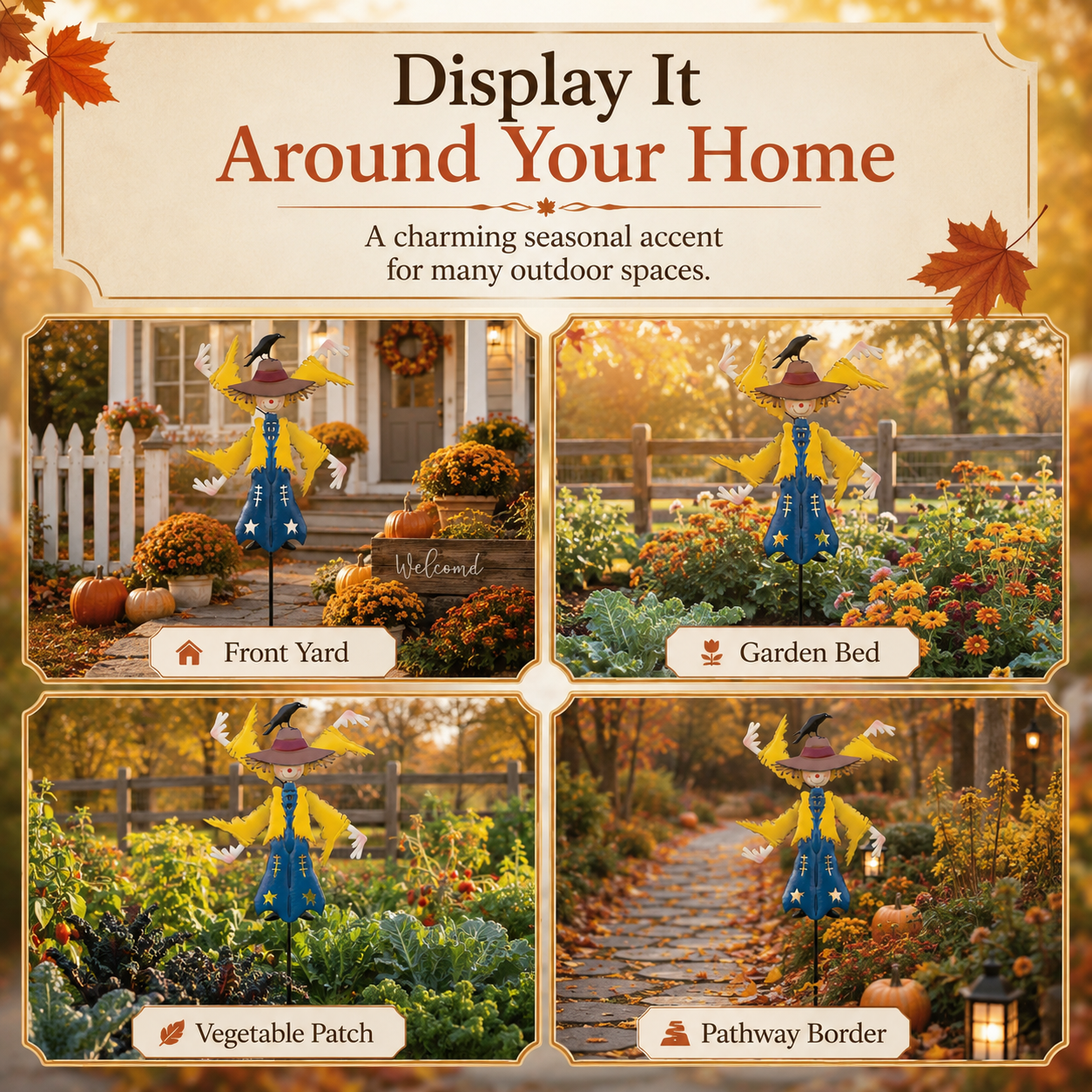 Harvest Scarecrow Wind Spinner