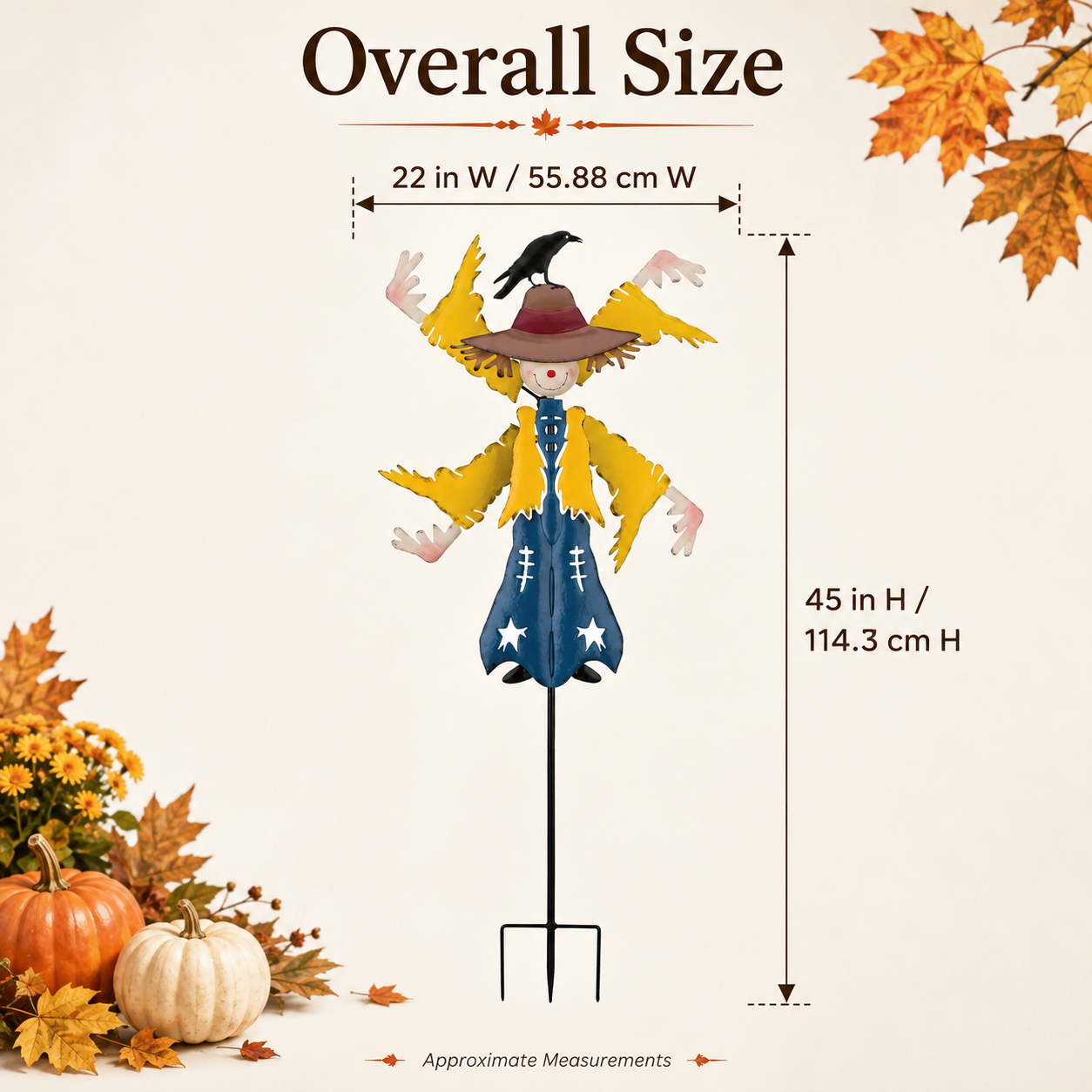Harvest Scarecrow Wind Spinner