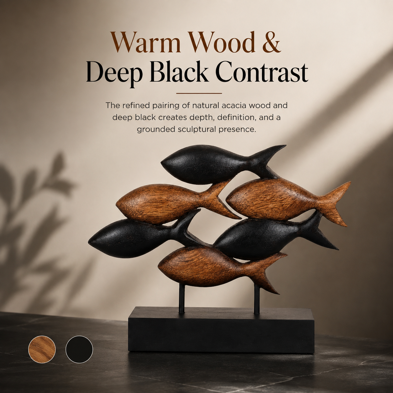 Flowing School Of Fish Sculpture