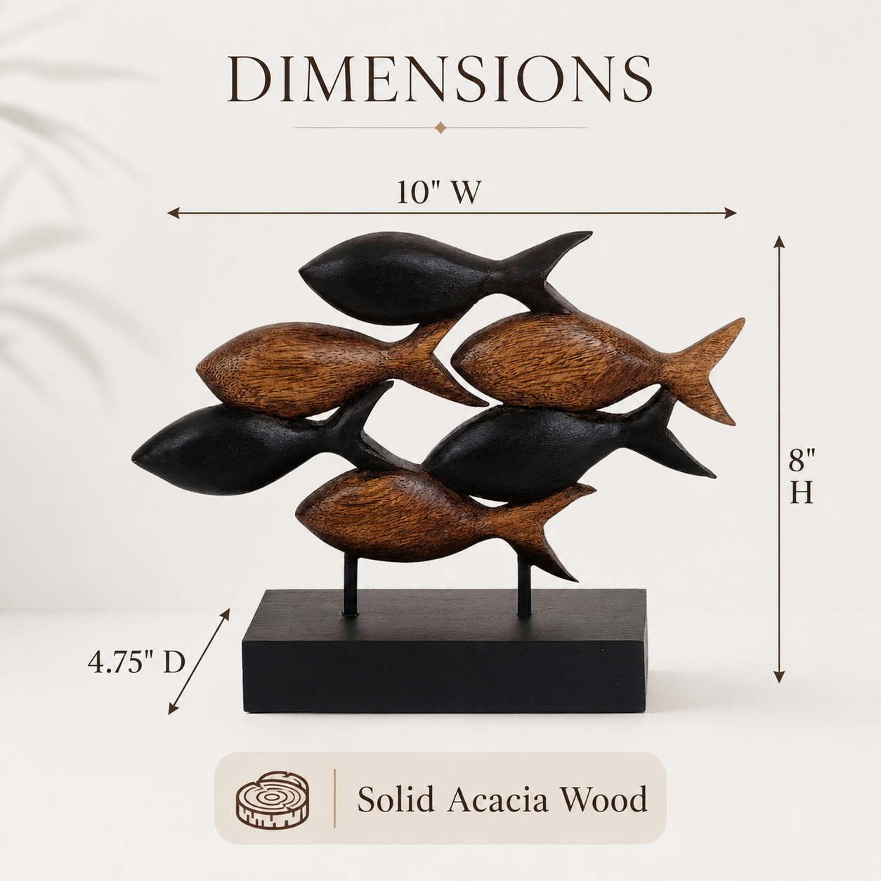 Flowing School Of Fish Sculpture