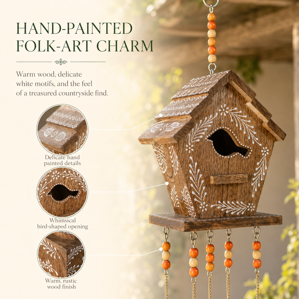 Woodland Birdsong Birdhouse Wind Chime