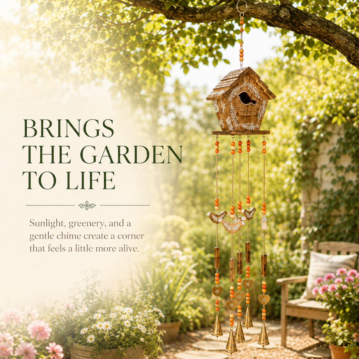 Woodland Birdsong Birdhouse Wind Chime