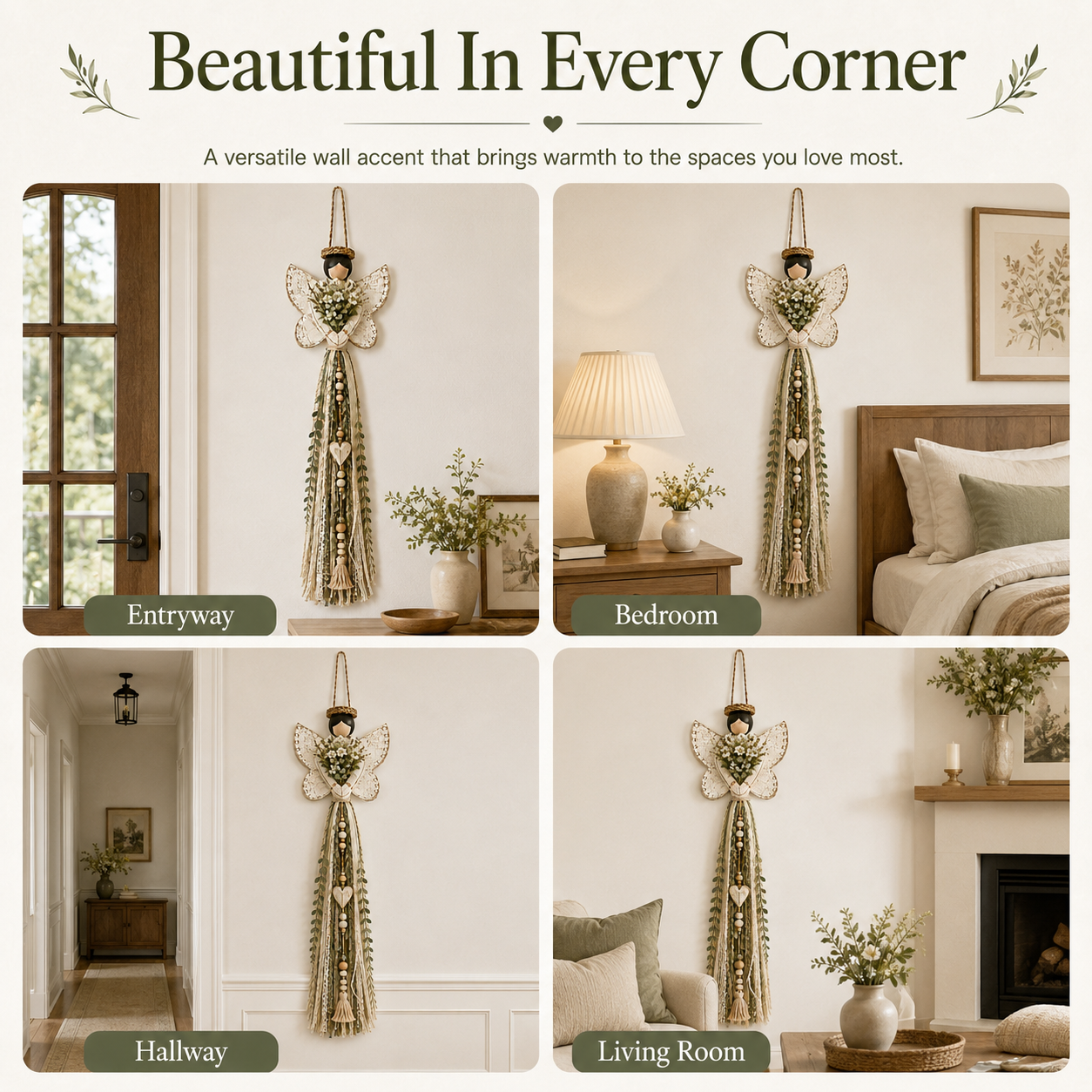 Grace In Bloom Angel Wall Hanging