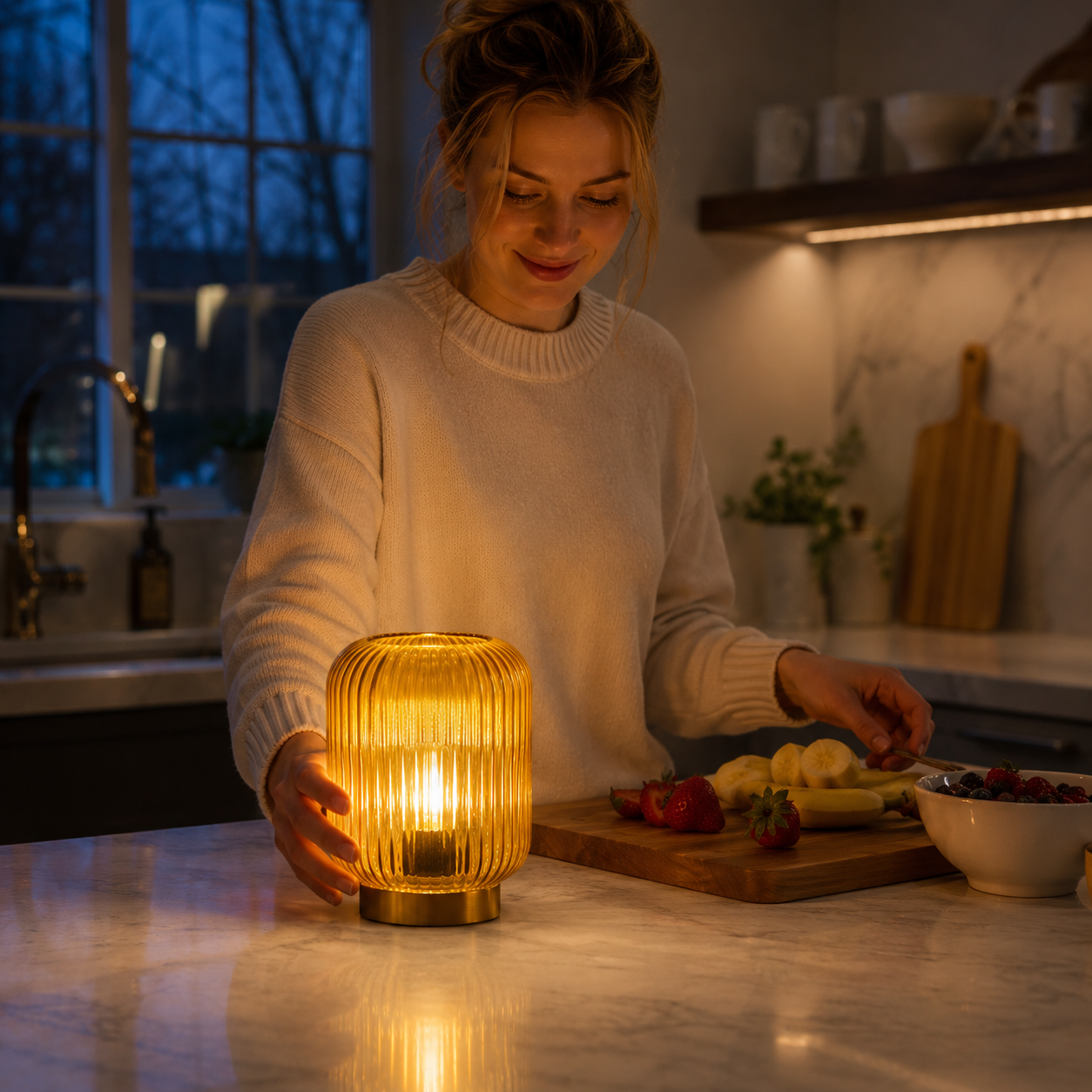 Amber Haven Glow Lamp