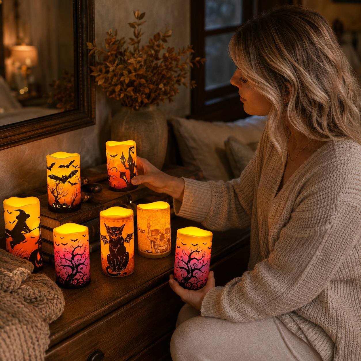 Halloween EmberGlow Candle Set