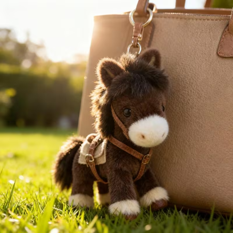 Ponytata Plush Pony Bag Charm and Keychain