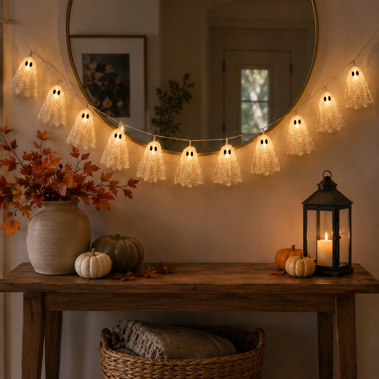 Luminous Ghost Garland — Set Of 10