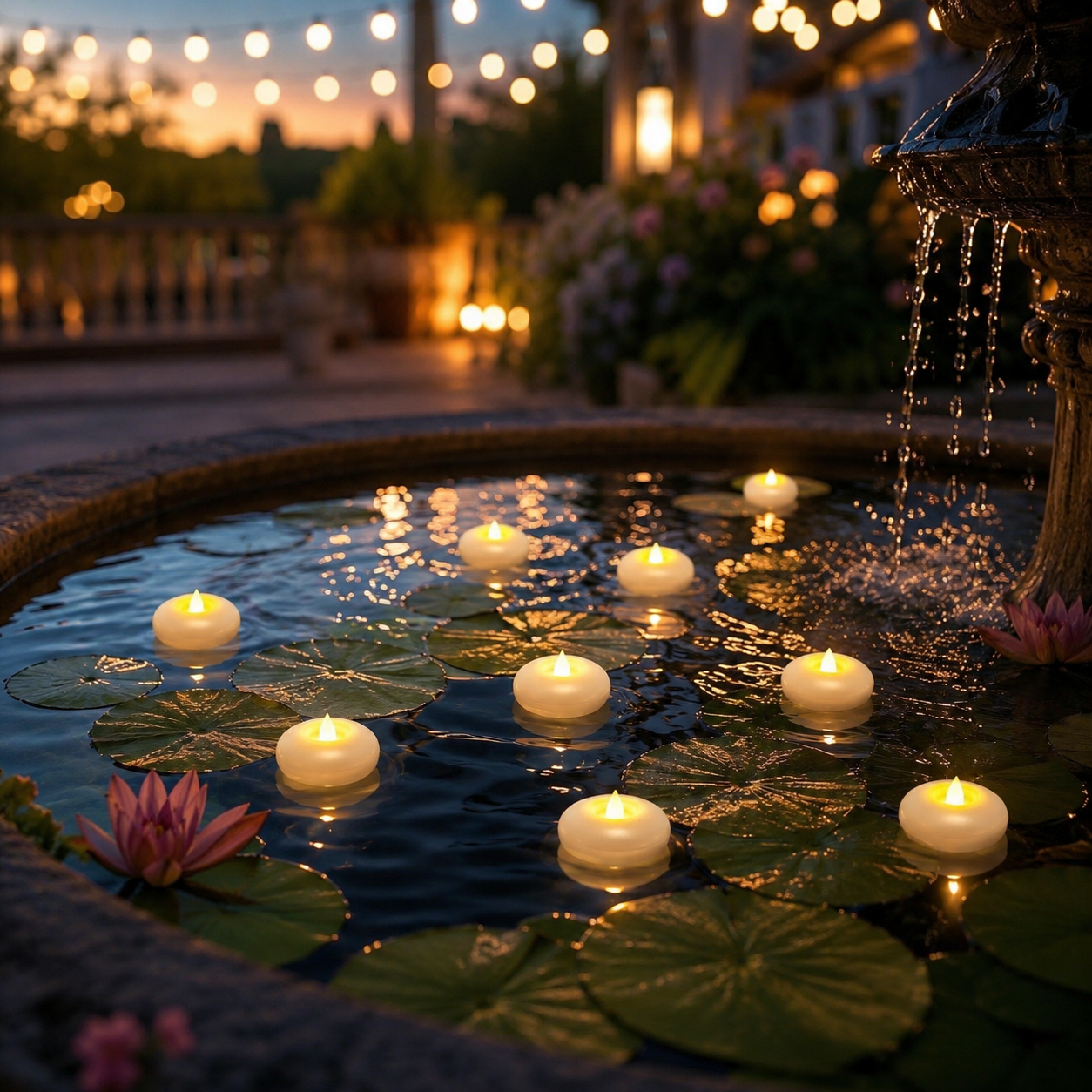 AquaGlow Floating Candle Set