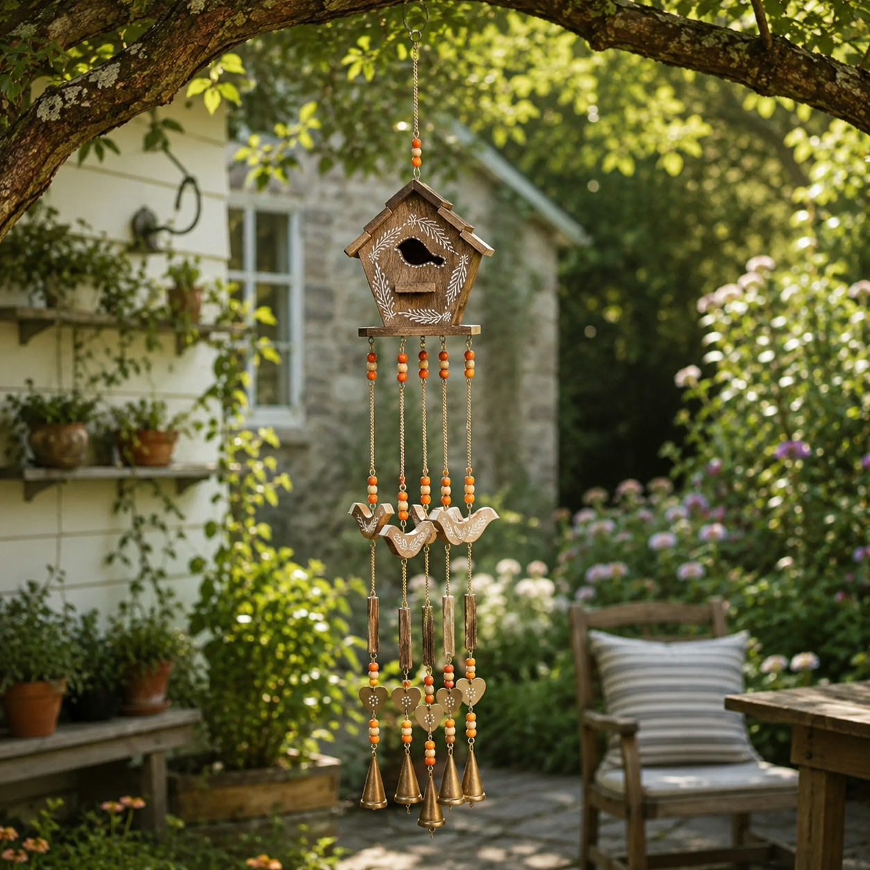 Woodland Birdsong Birdhouse Wind Chime
