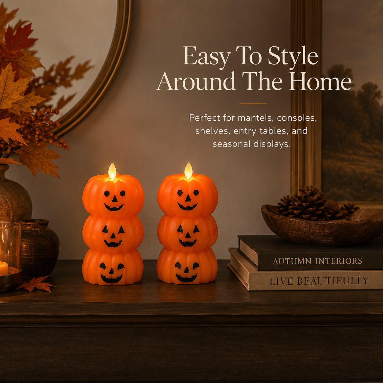 Enchanted Pumpkin Glow — Set Of 2