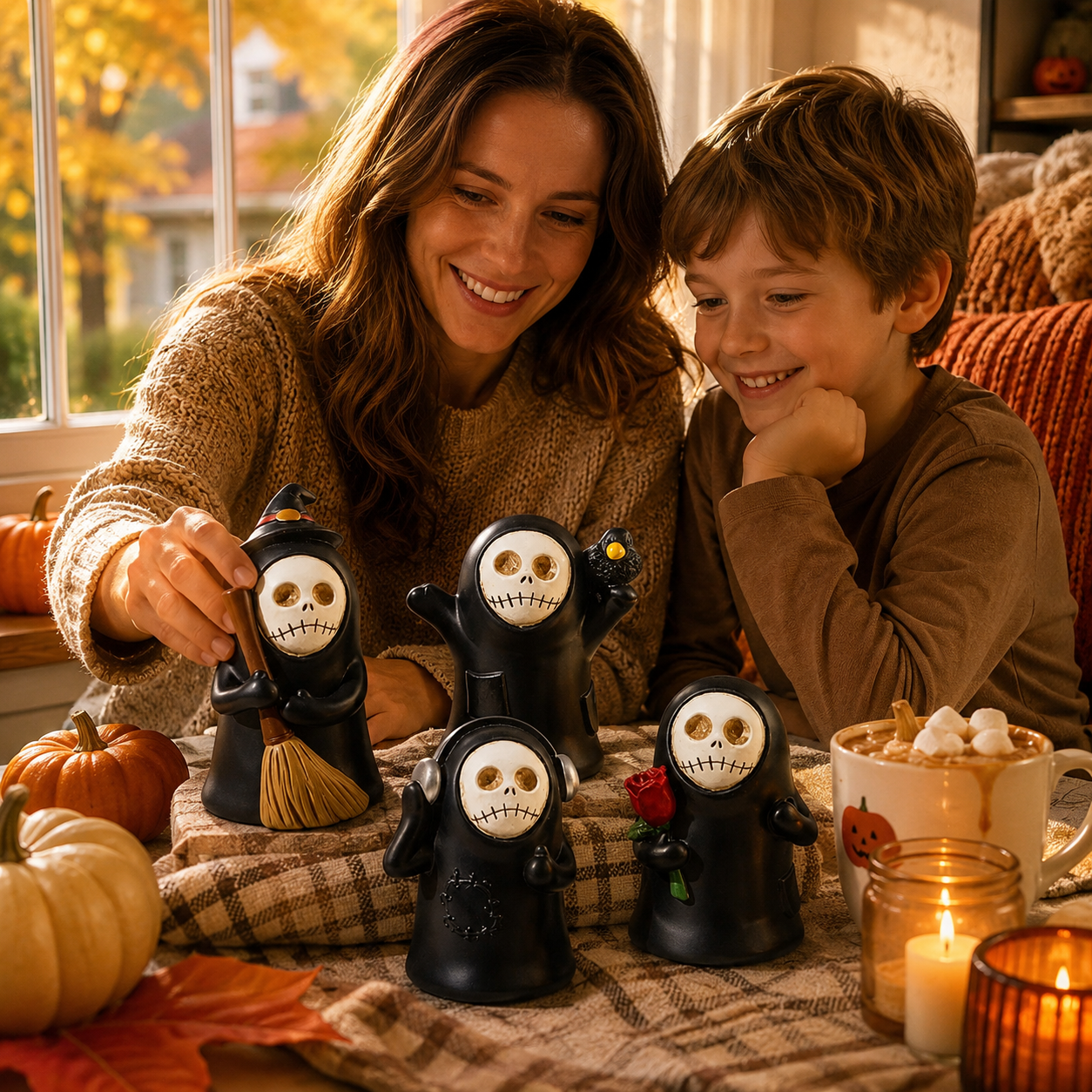 Whimsical Halloween Reapers – Set of 4