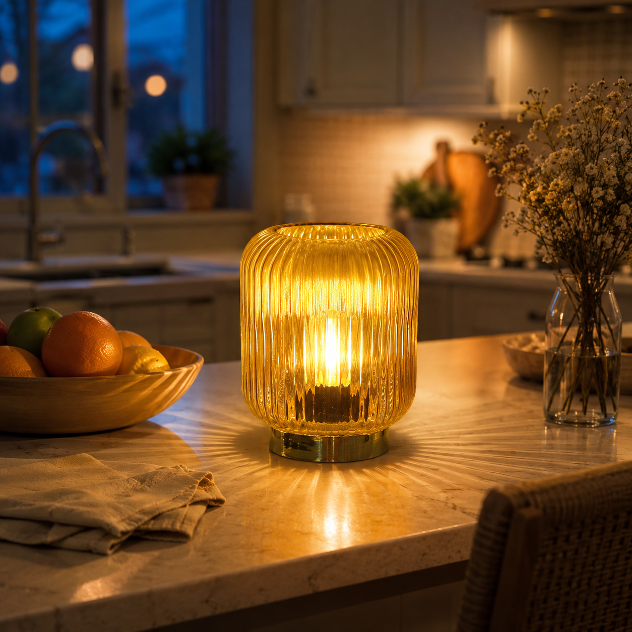Amber Haven Glow Lamp