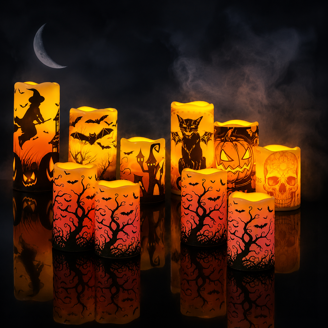 Halloween EmberGlow Candle Set