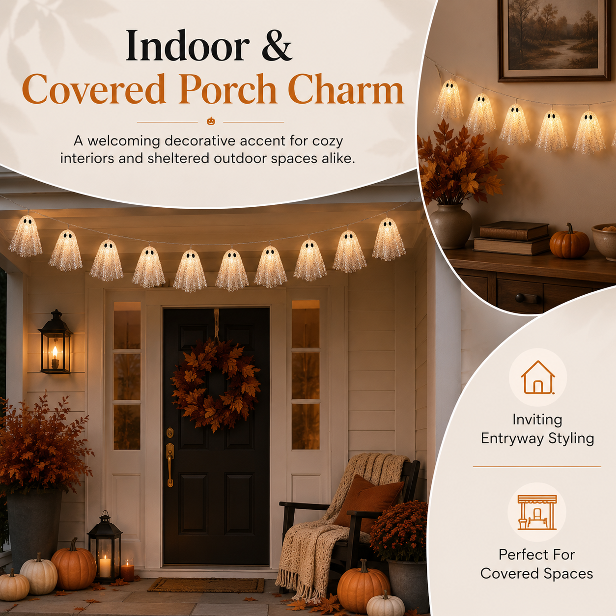 Luminous Ghost Garland — Set Of 10