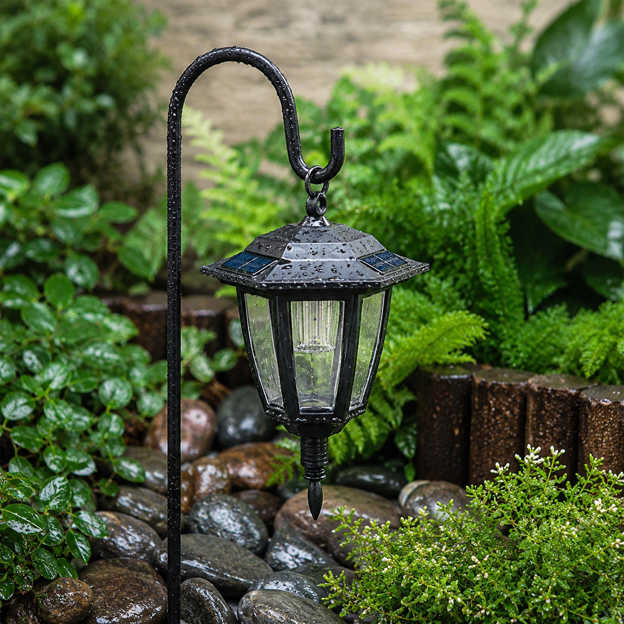 Vintage Solar Garden Lantern